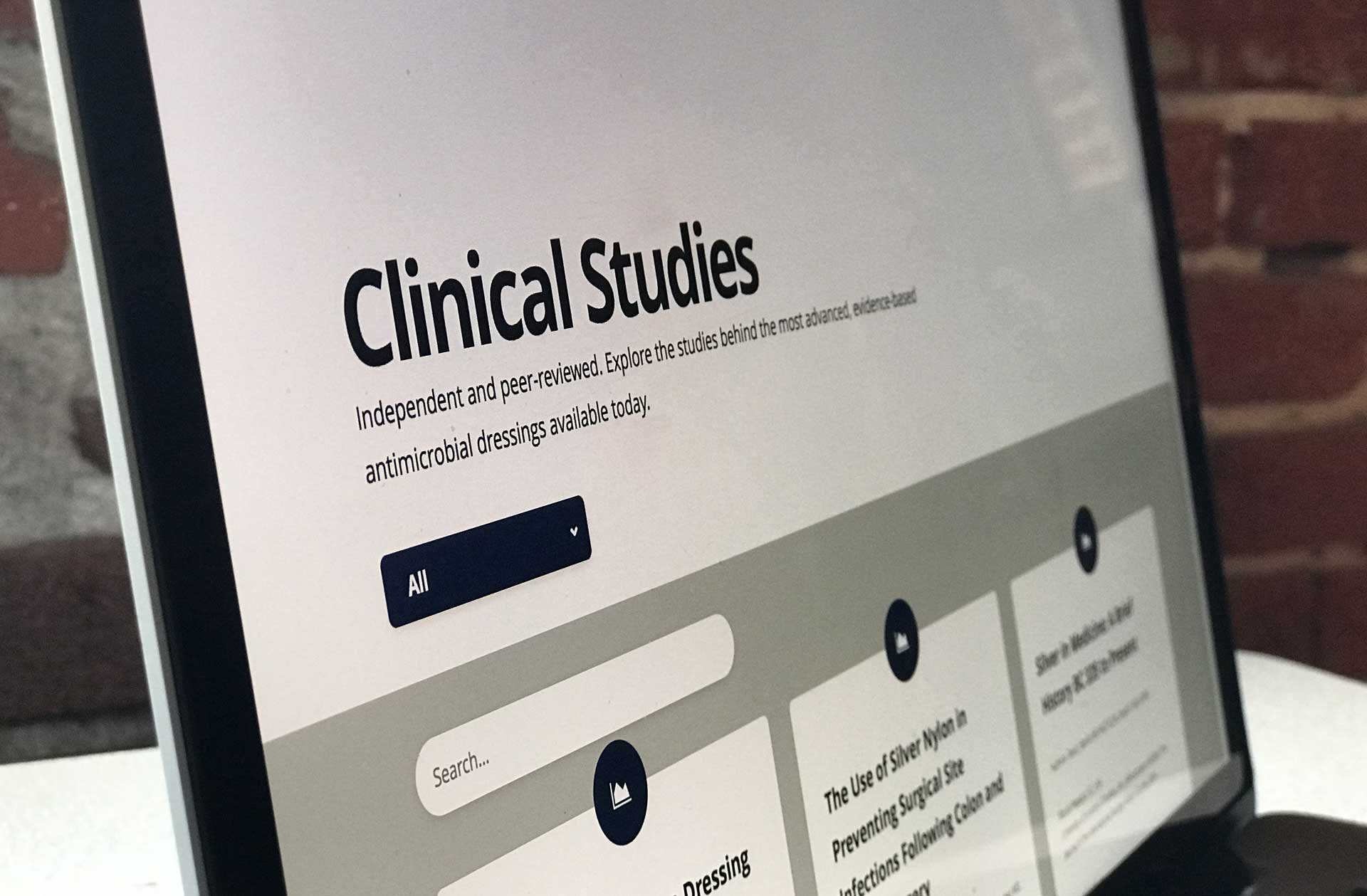 Silverlon Performance Clinical Studies Screenshot